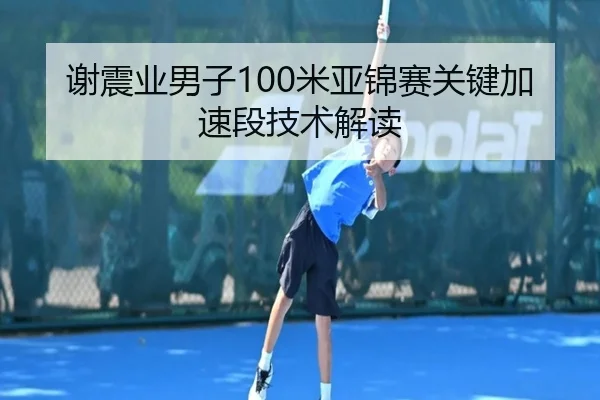 谢震业男子100米亚锦赛关键加速段技术解读（lanboesports）